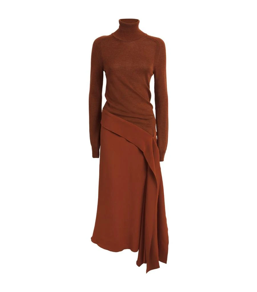 Victoria Beckham Wool Midi Dress 1
