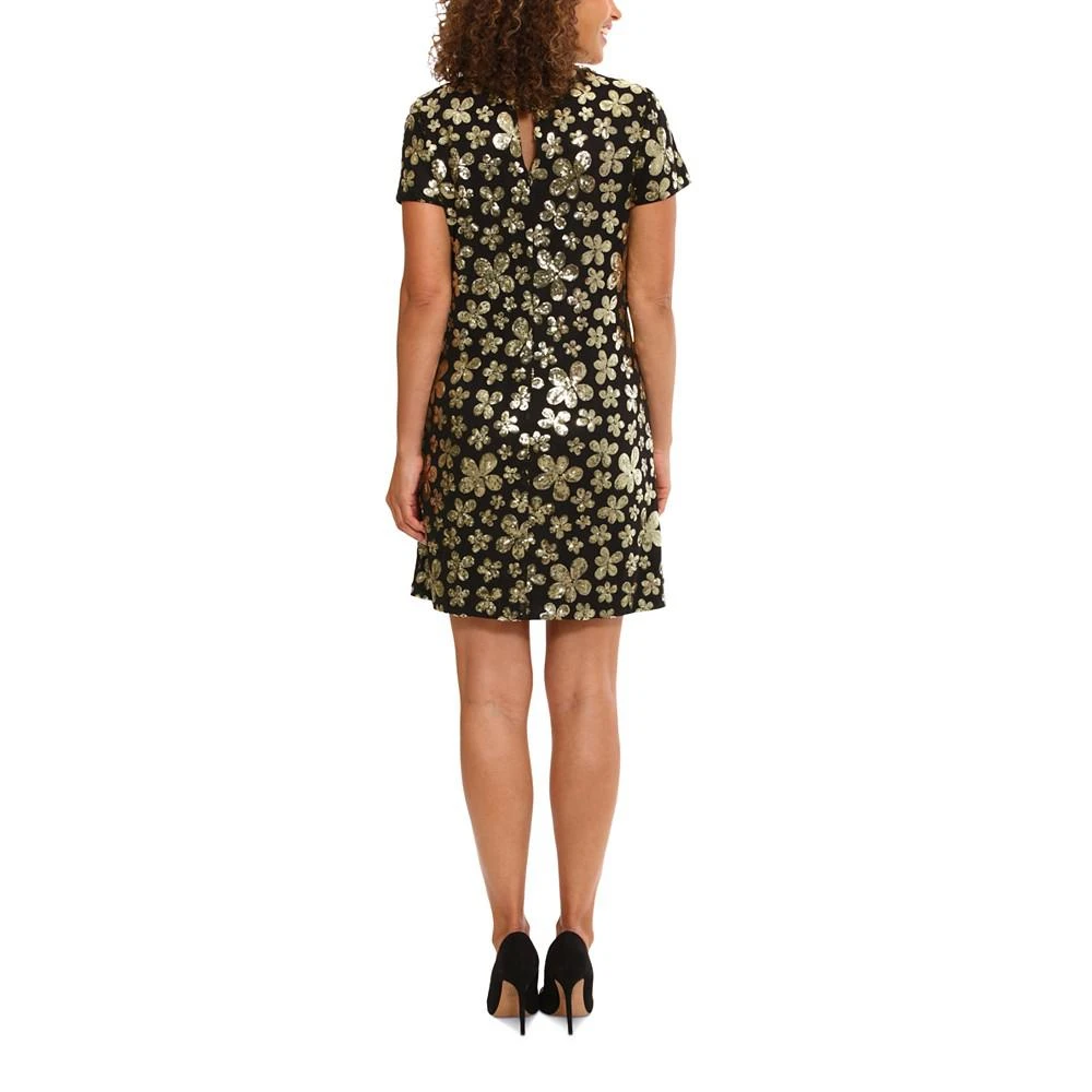 London Times Women's Sequined Shift Dress 2