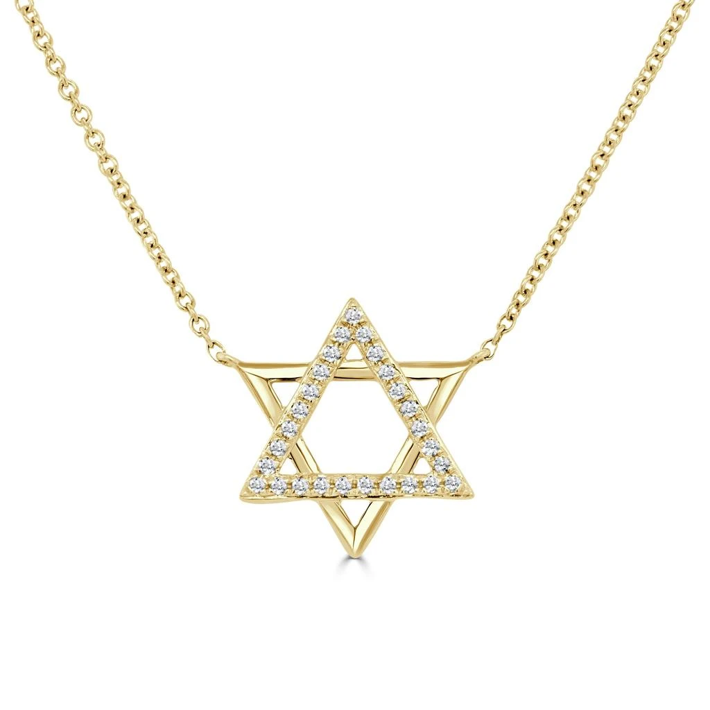 Sabrina Designs 14K Gold & Diamond Star of David Necklace 4