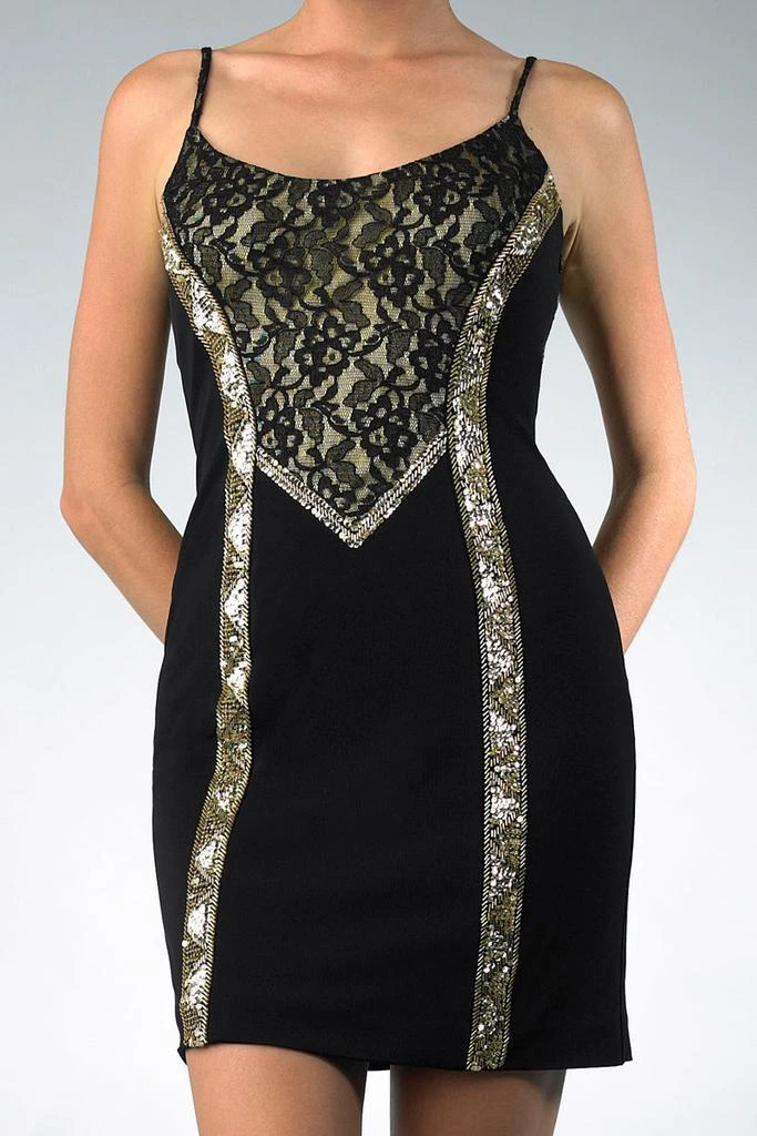 Basix Black Label Art Deco Cocktail Dress 3