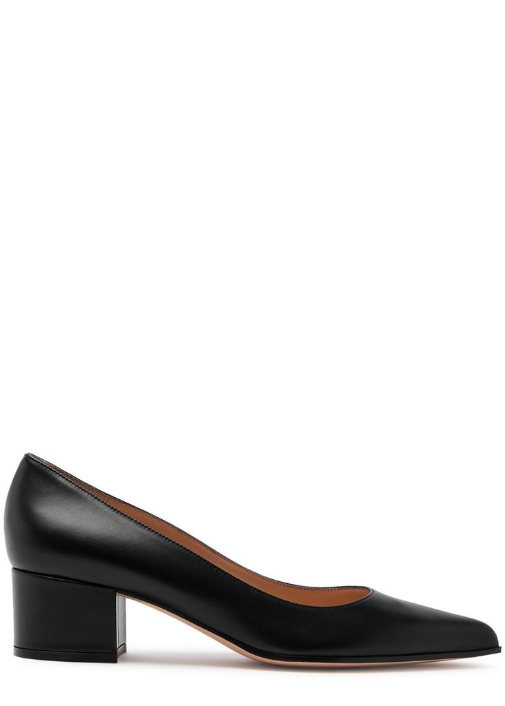 Gianvito Rossi Piper 45 皮革中跟鞋 - IT35 黑色 IT-37.5 Gianvito Rossi Piper 45 皮革中跟鞋 - IT35 黑色 IT-37.5