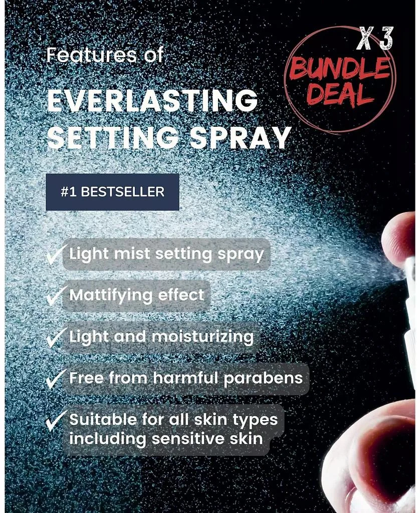 SIIA Cosmetics 3-Pc. Everlasting Makeup Setting Spray (Fixer) 3