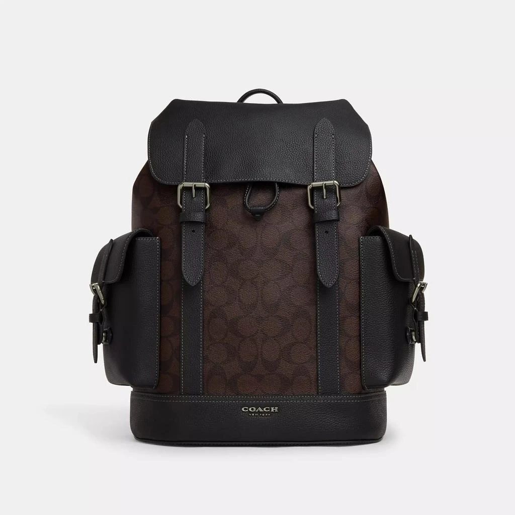 Coach Coach Outlet Hudson Backpack In Signature Canvas 1