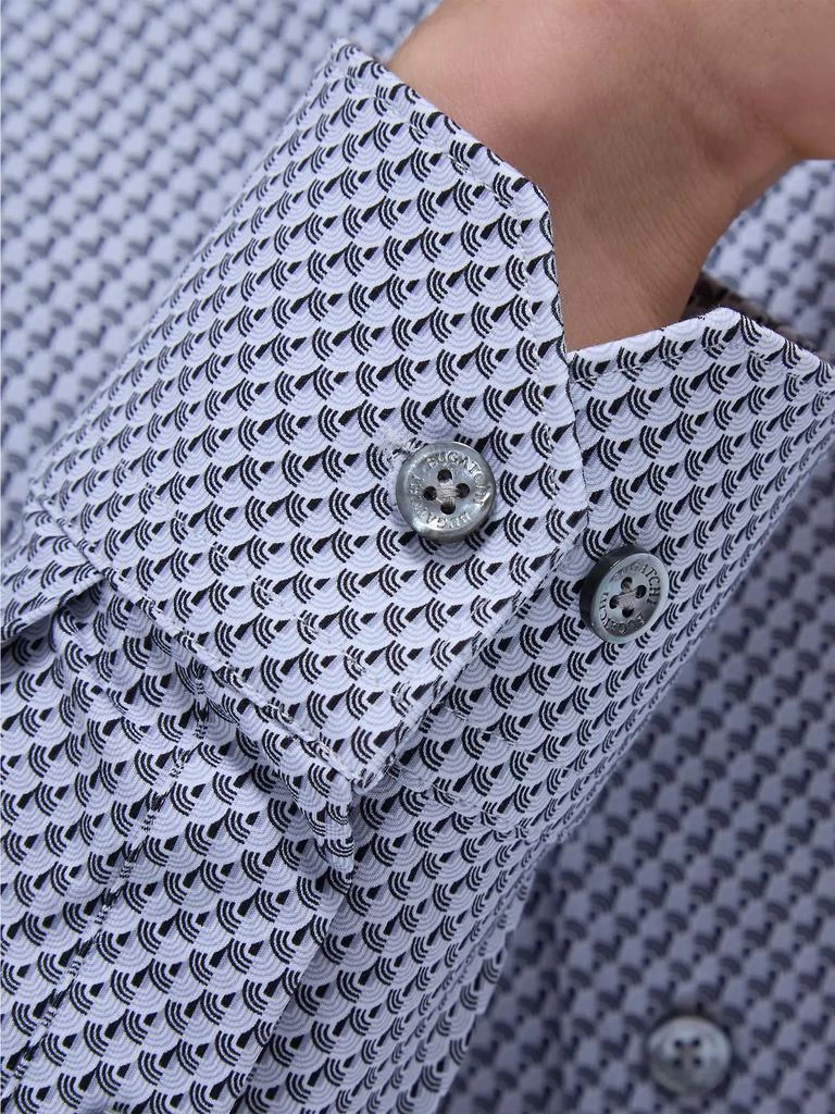 BUGATCHI Devon Printed Stretch Cotton Shirt 9