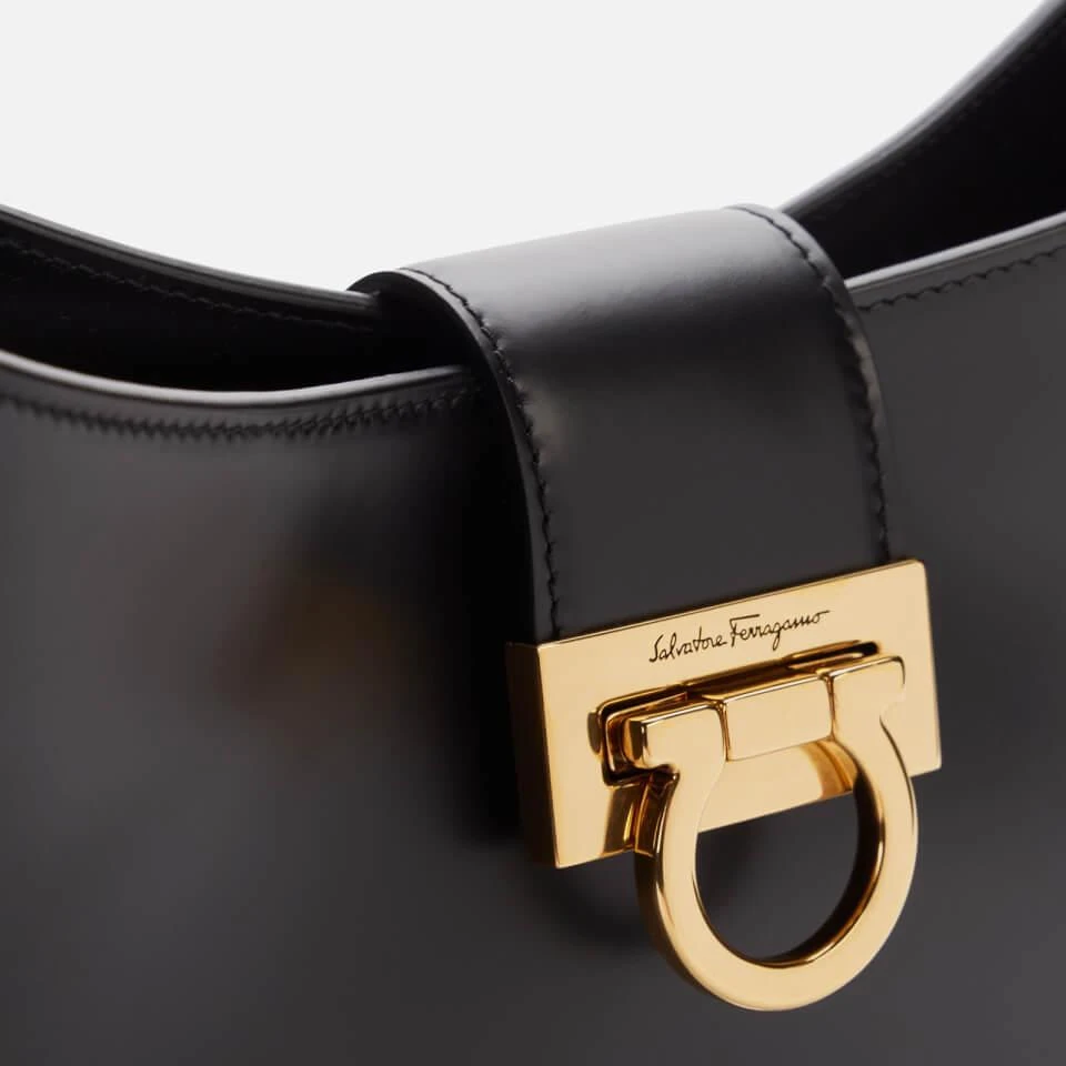 Salvatore Ferragamo Ferragamo Women's Trifolio Shoulder Bag - Nero 4