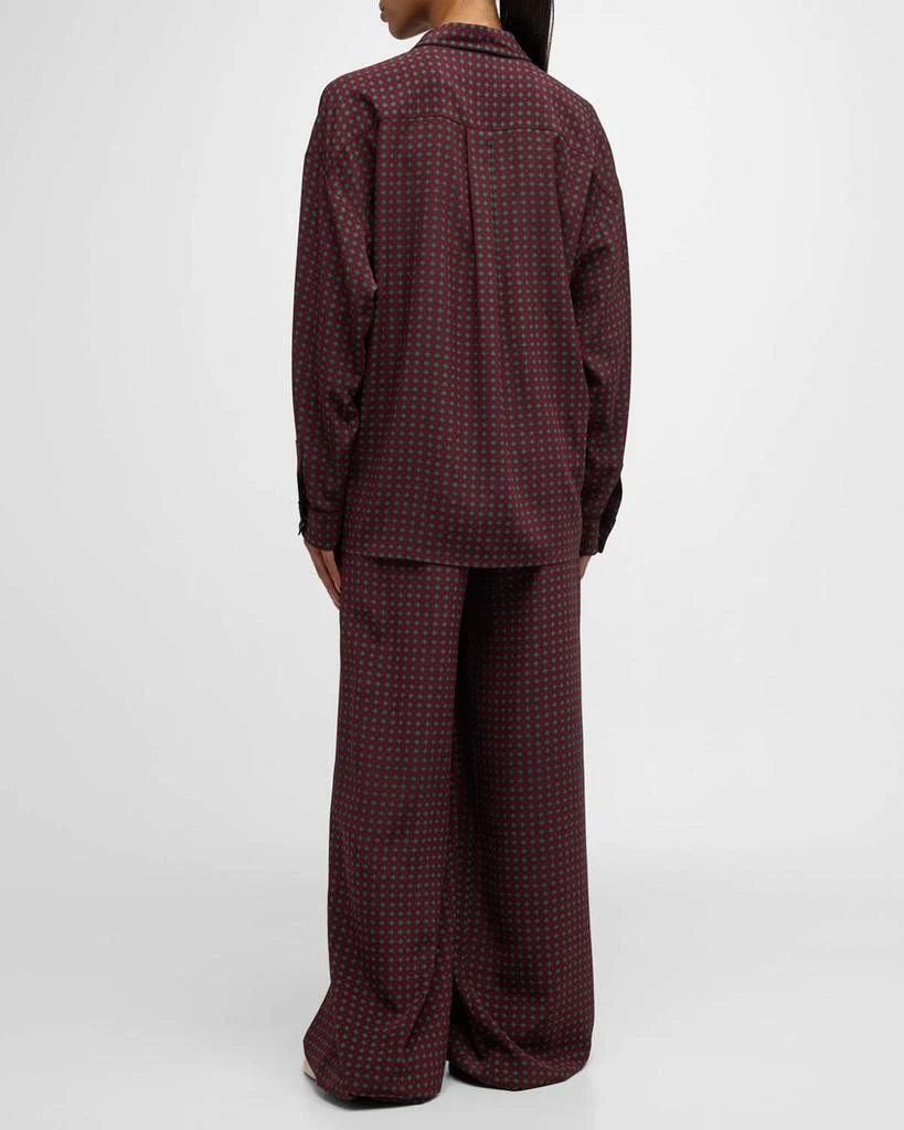 FRAME FRAME x Ritz Paris Printed Silk Button-Front Shirt 5