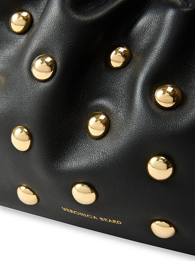 VERONICA BEARD Stash Small Studded Leather Clutch 4