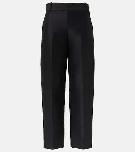 Khaite Cam wool and silk faille straight pants 1