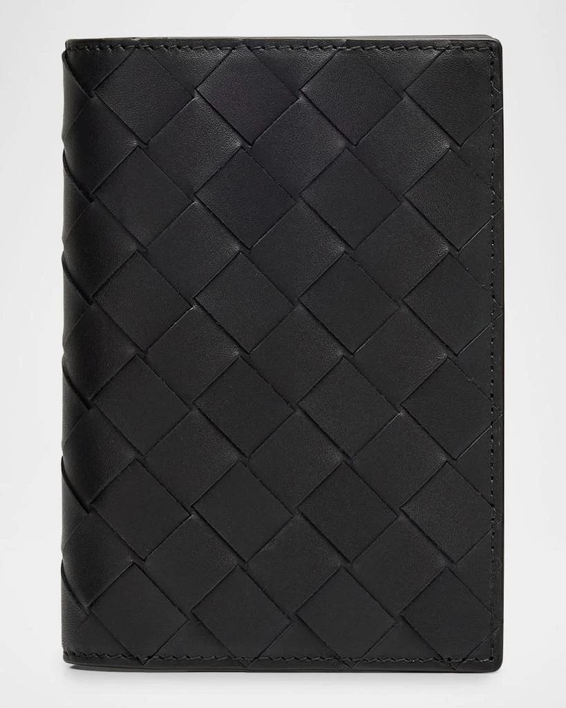Bottega Veneta Men
s Intrecciato Leather Passport Case
