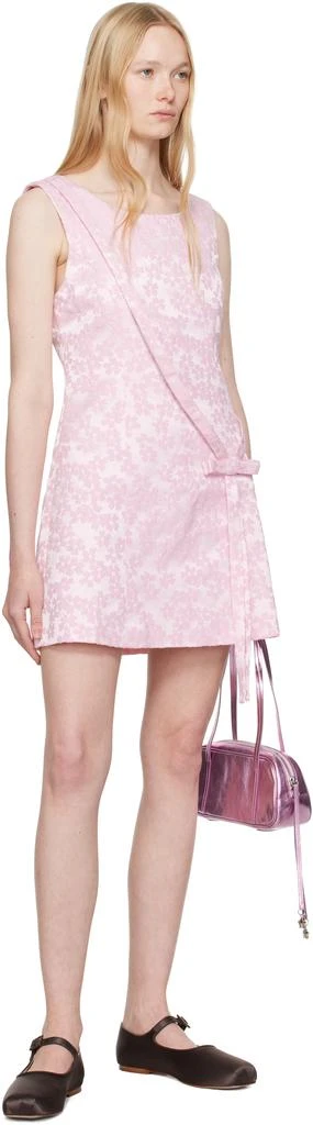 Sandy Liang Pink Olga Minidress 4