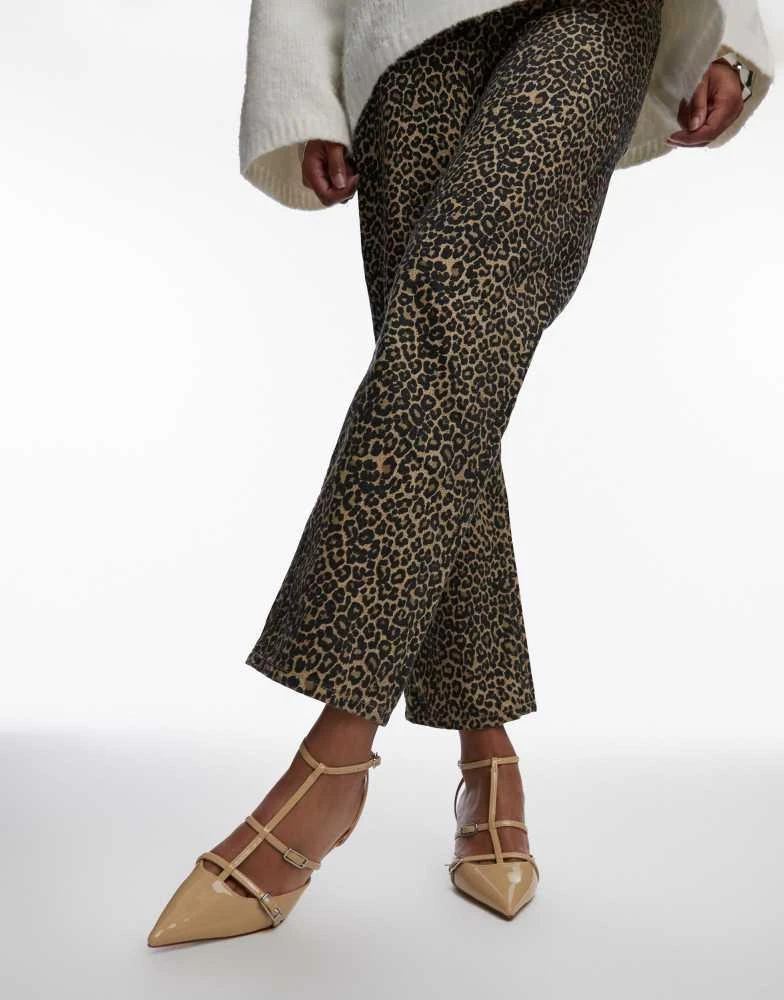 Mango Mango pointed buckle heel in beige 2