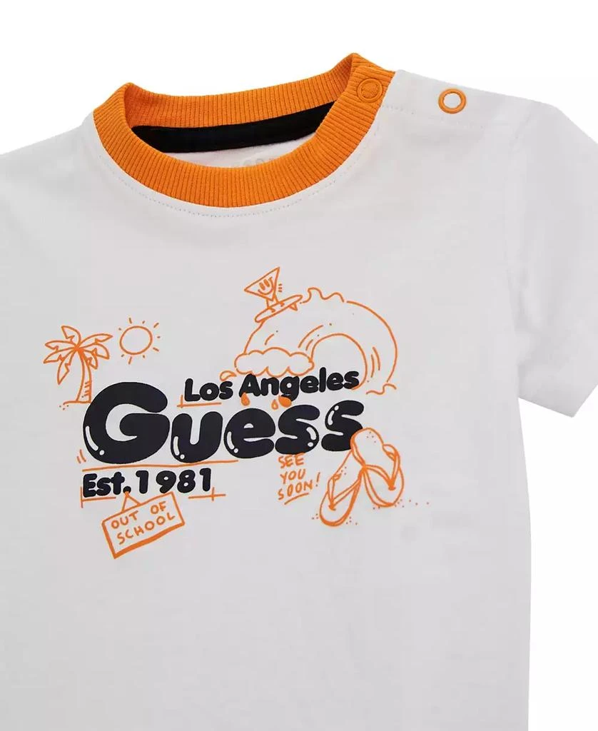 GUESS Baby Boys 2-Piece Short Sleeve T-Shirt and Active Shorts Set 3