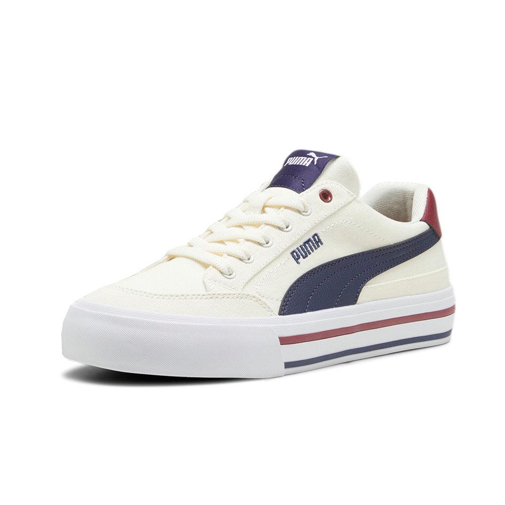 Puma Court Classic Vulc Formstrip Striped Lace Up Sneakers