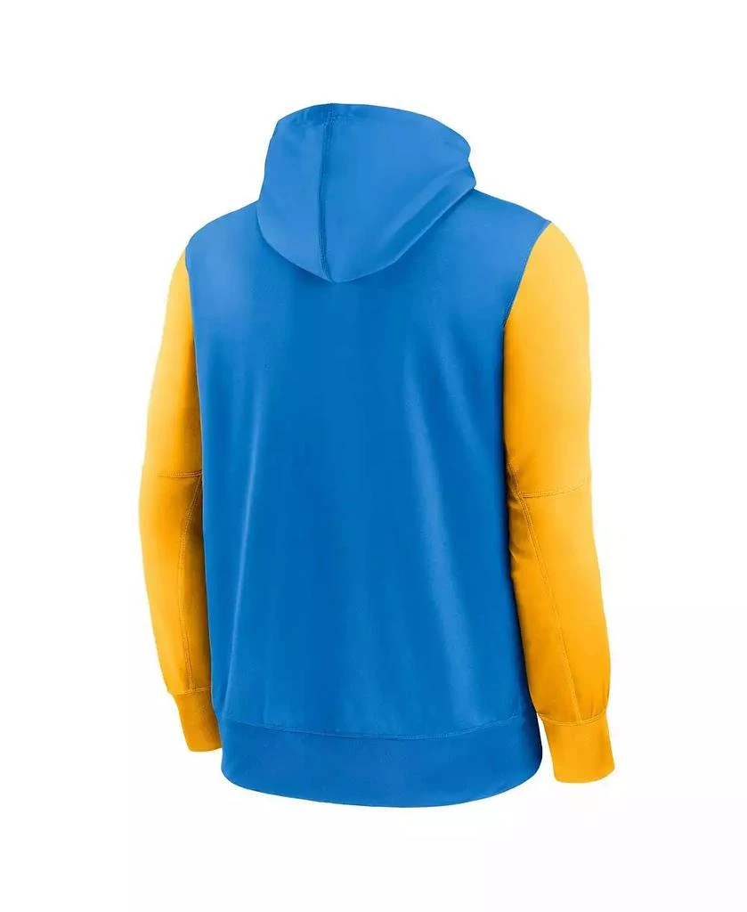 NIKE Men's Powder Blue Los Angeles Chargers Performance Full-Zip Hoodie 3