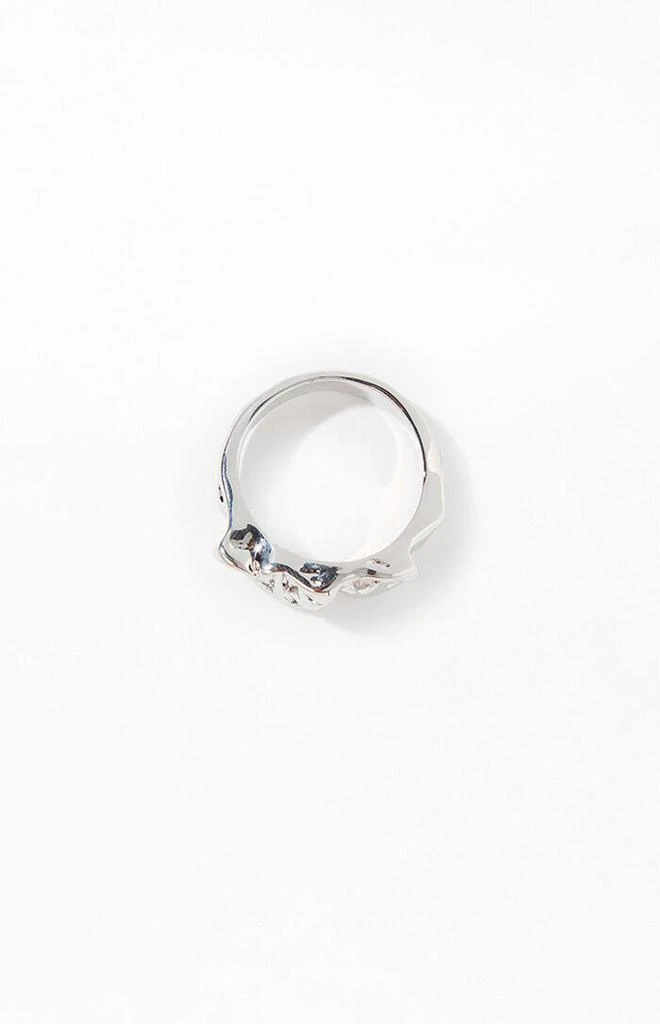 PacSun Silver Hammered Ring 2