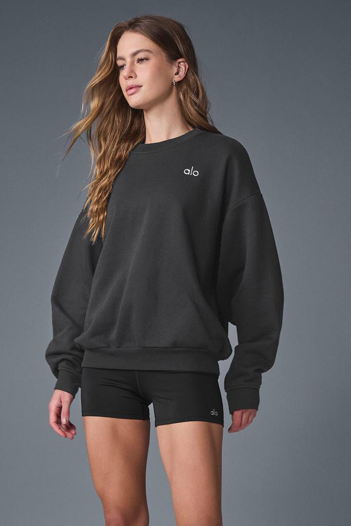 Alo Accolade Crew Neck Pullover - Anthracite