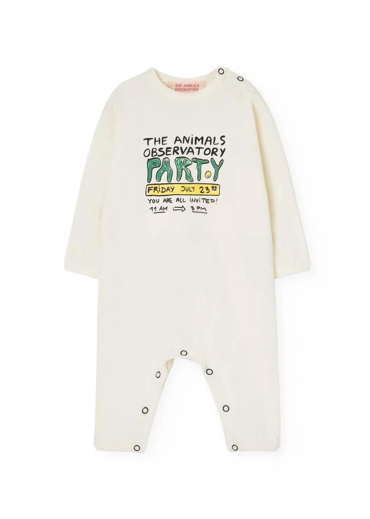 The Animals Observatory Boy's Owl Baby Pajamas In White