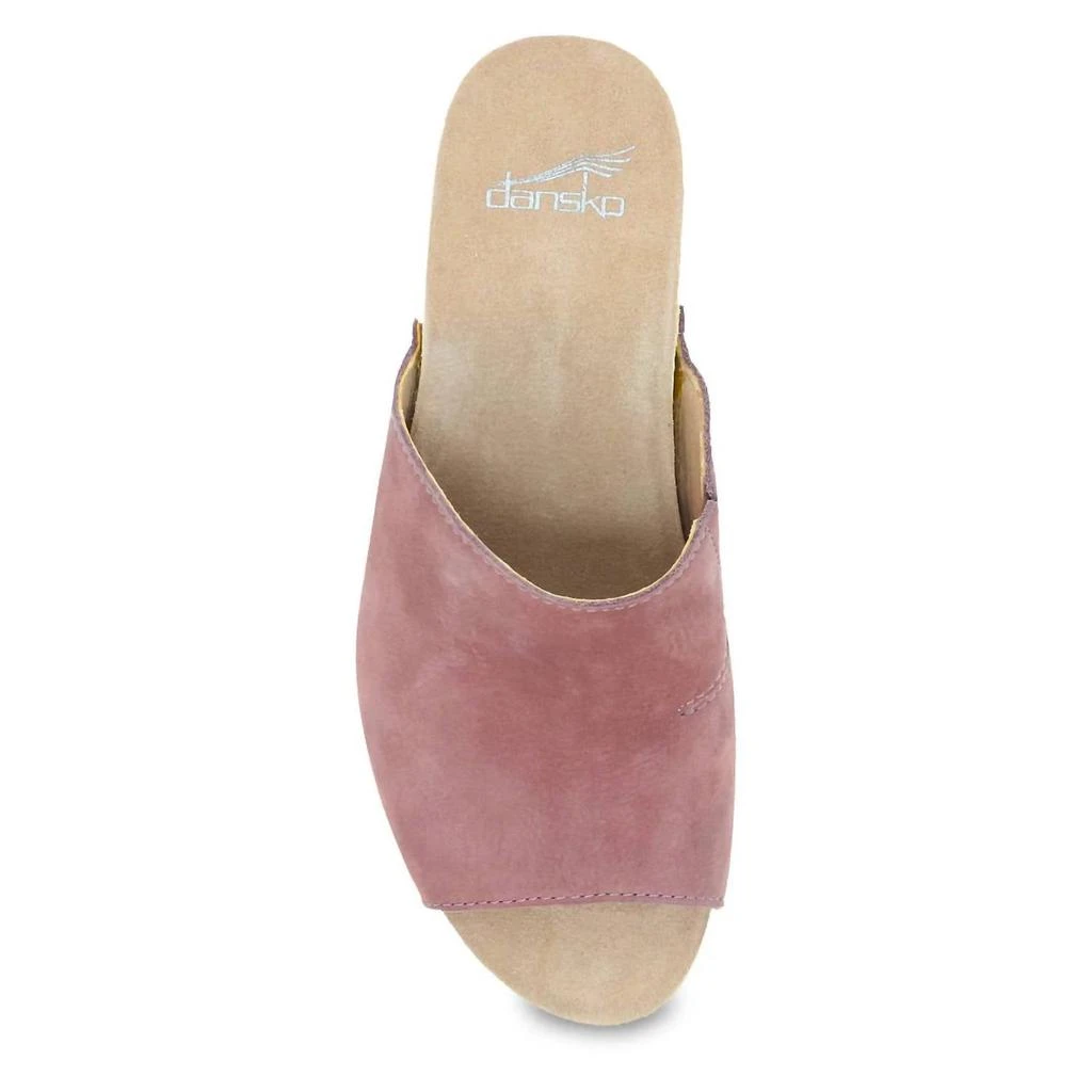 Dansko Women's Tandi Summer Slip On Heeled Mule In Rose 5