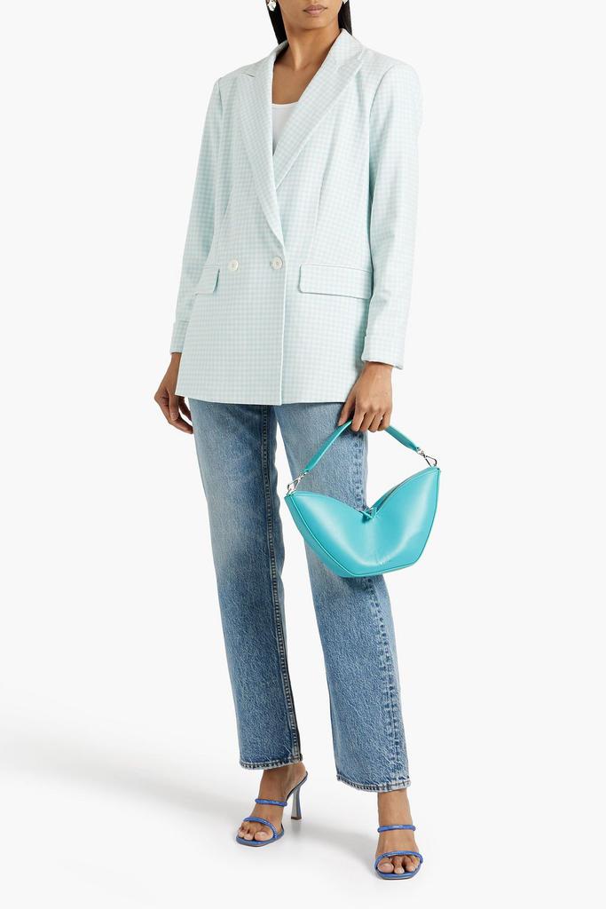 Alice + Olivia Justin double-breasted gingham twill blazer