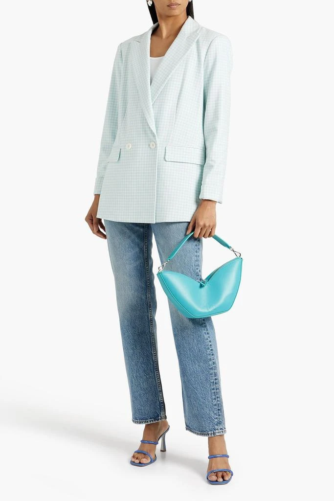 Alice + Olivia Justin double-breasted gingham twill blazer 2