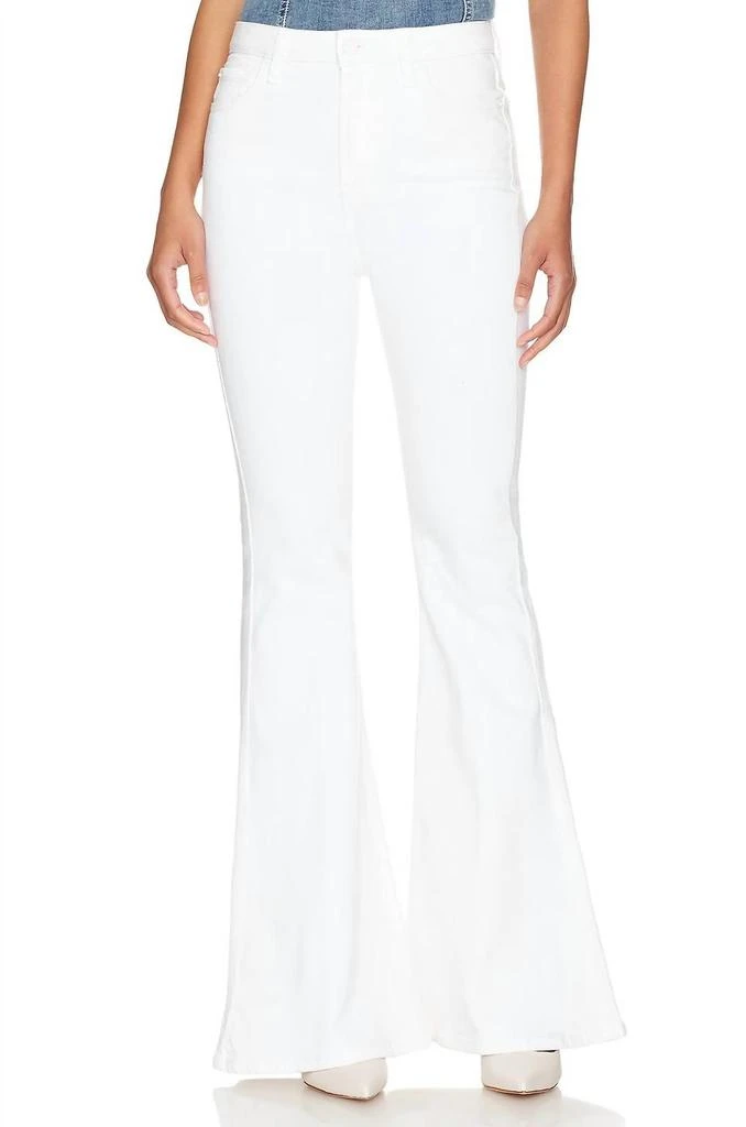 7 For All Mankind Mega Flare Jeans In White 2