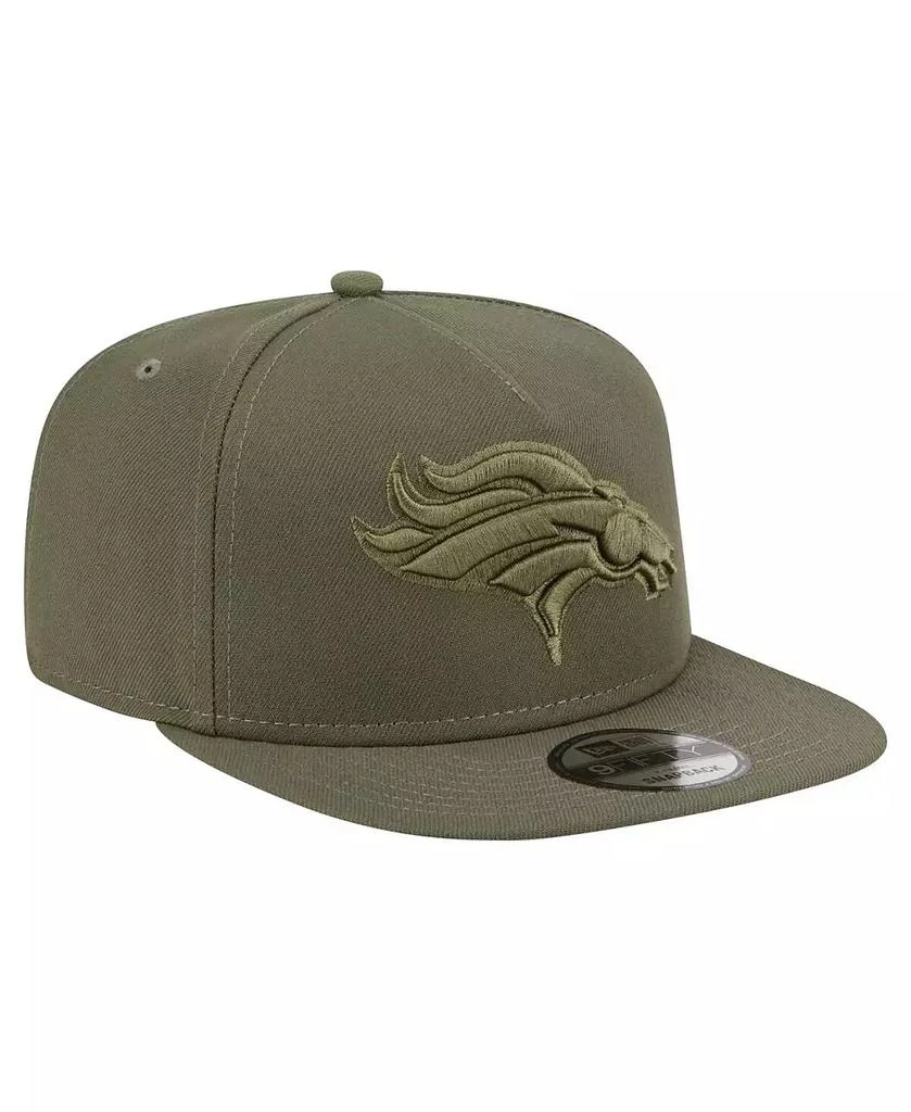 New Era Men
s Olive Denver Broncos Color Pack A-Frame 9FIFTY Snapback Hat 3