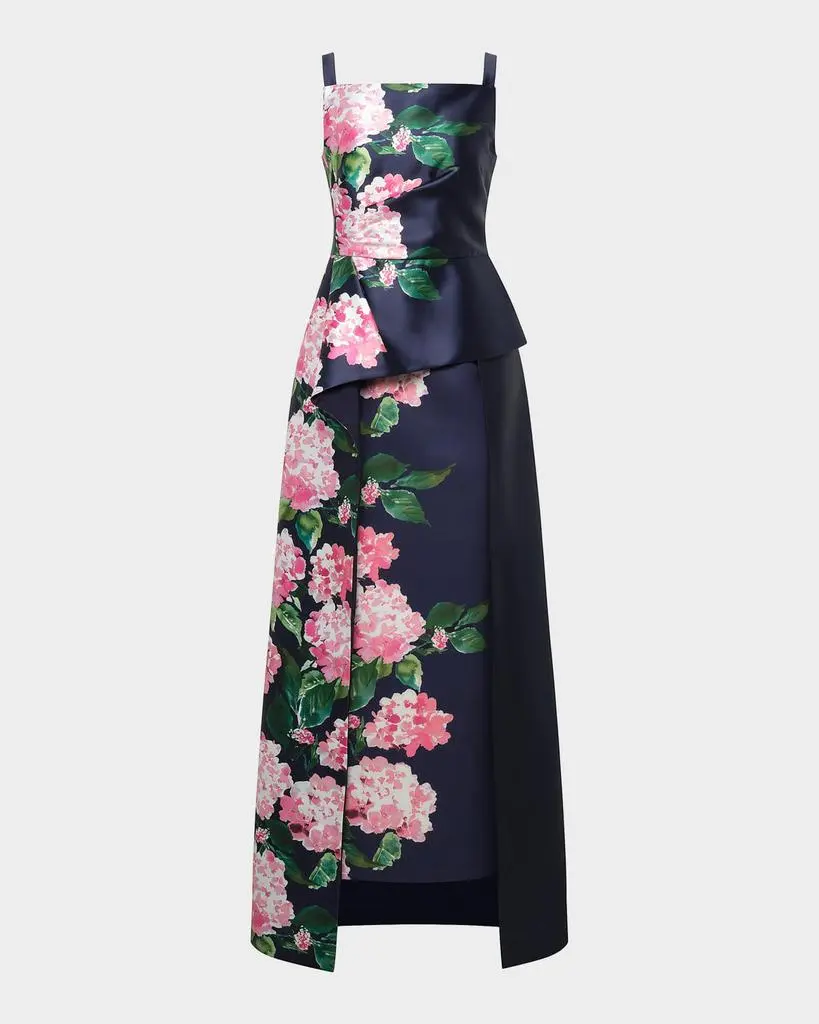 Kay Unger Blaire Hydrangea Walk-Thru Gown