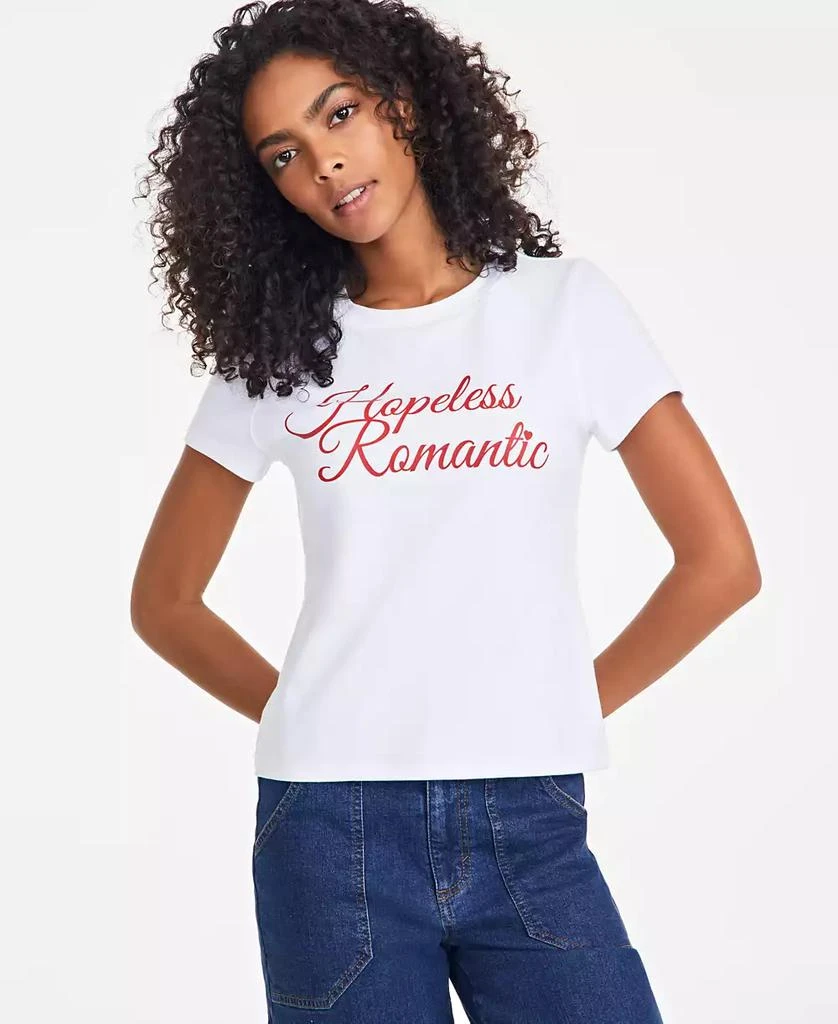 On 34th Women's Hopeless Romantic Graphic T-Shirt, Exclusively at Macy's 1