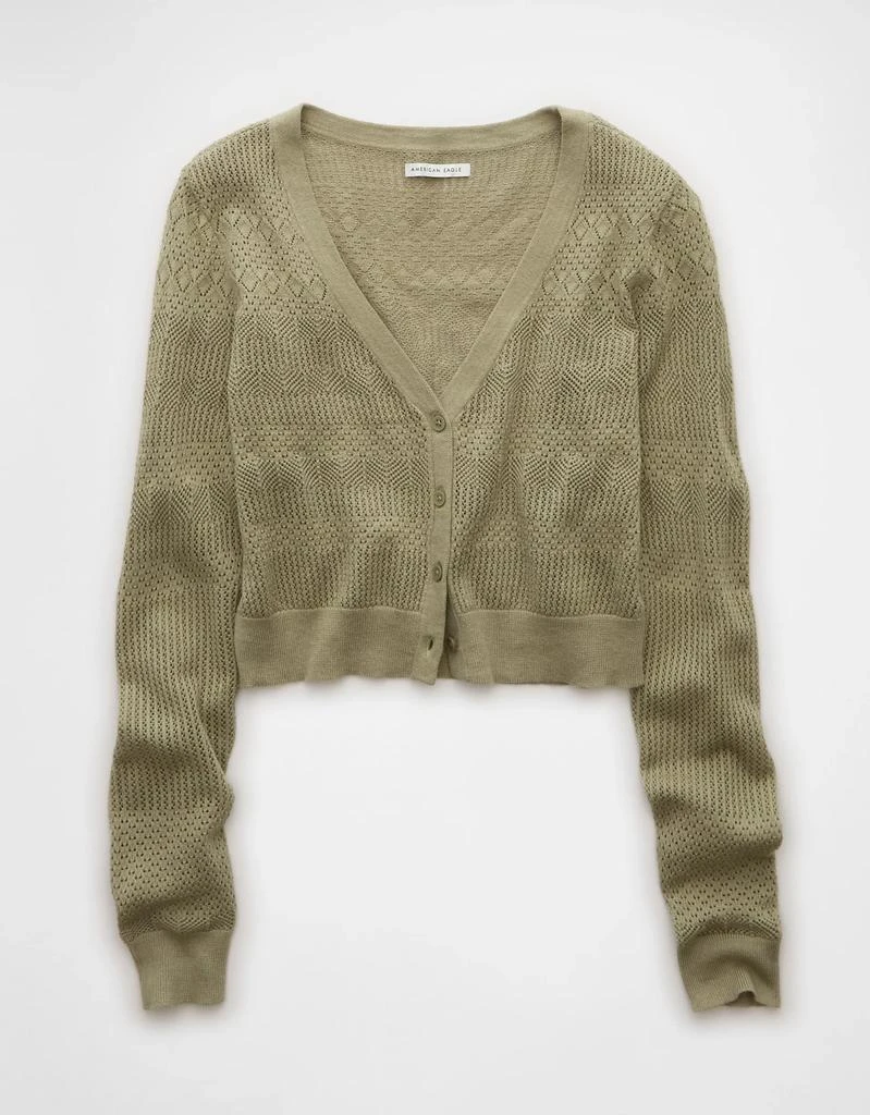 AE AE Pointelle V-Neck Cardigan 3
