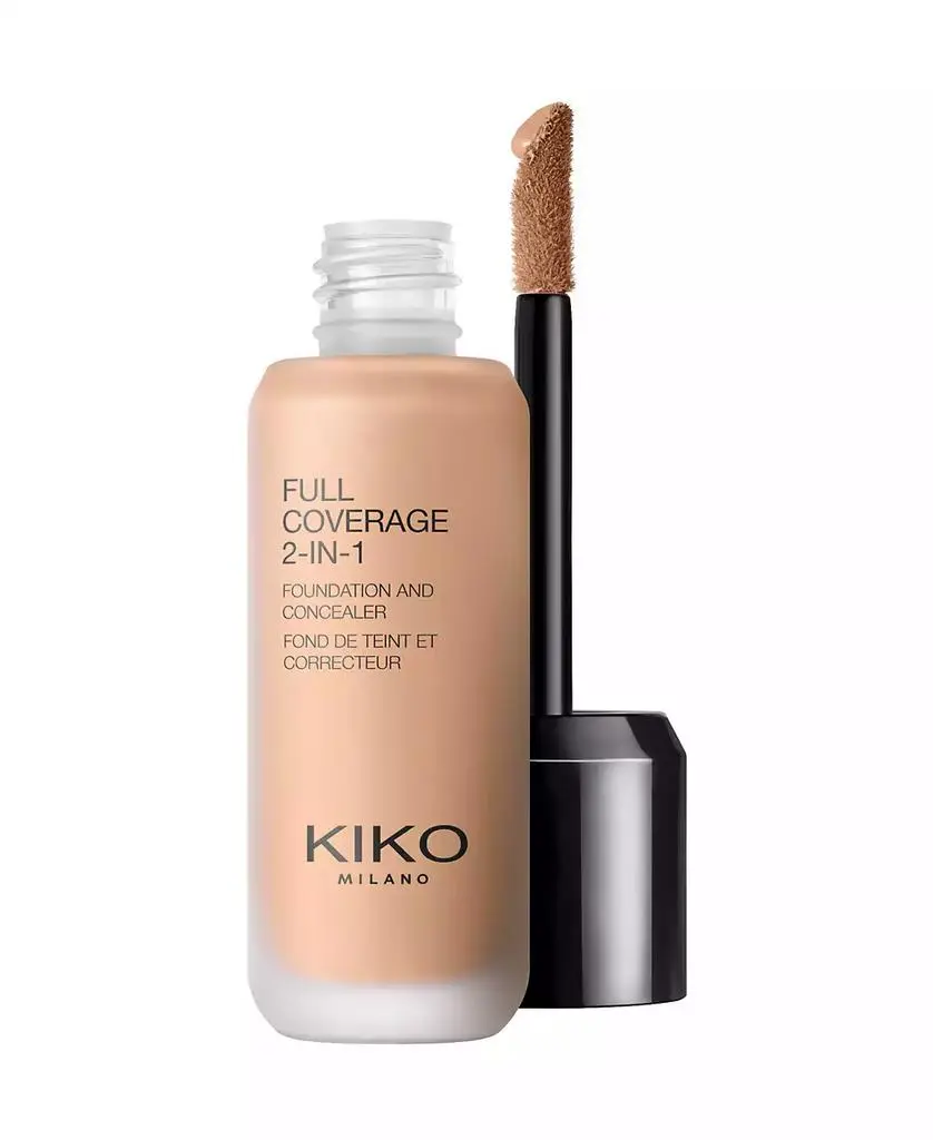 KIKO Milano Full Coverage 2-In-1 Foundation and Concealer, 0.85 oz.