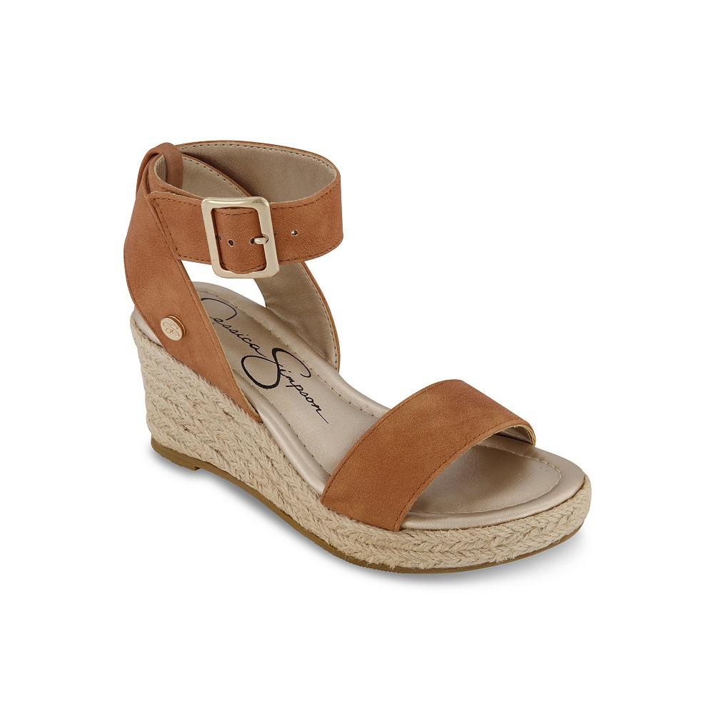 Jessica Simpson Little and Big Girls Asha Cuff Wedge Open Toe Sandals