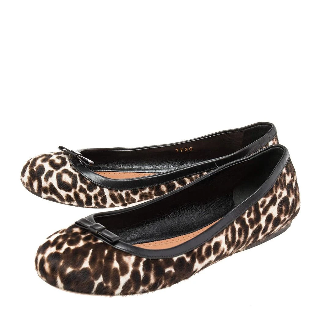 Alaïa Alaia Beige/Black Pony Hair And Leather Ballet Flats Size 36.5 4