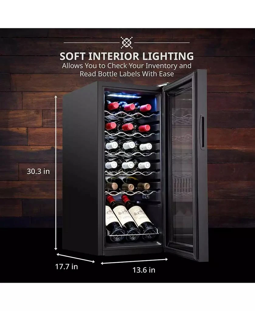 Ivation Freestanding Wine Cooler, 18 Bottle Wine Cooler 3
