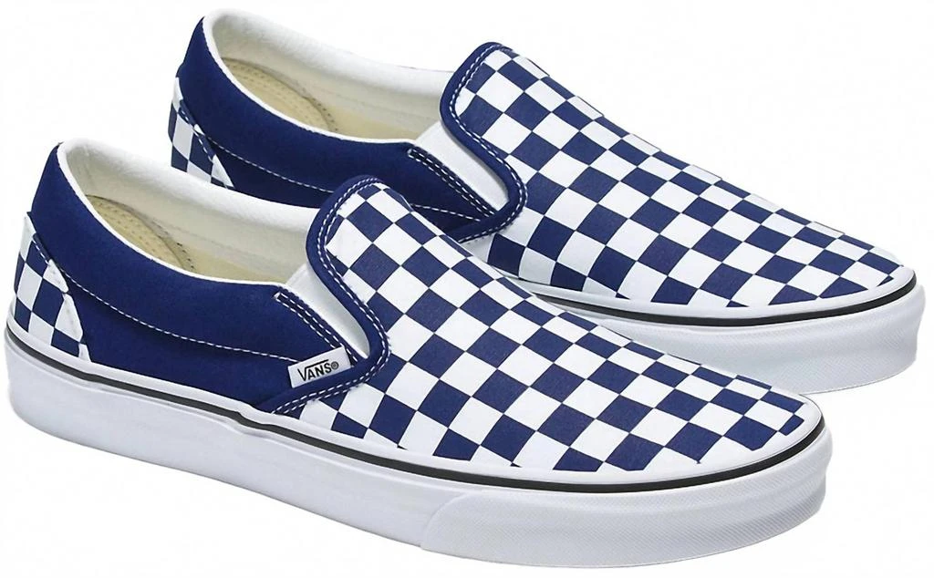 Vans Men's Ua Classic Platform Slip-On Shoe In Blue 3