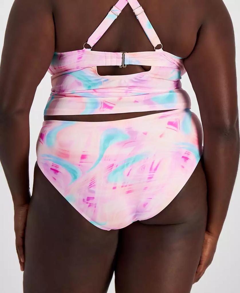 California Waves Salt + Cove Plus Size Tie-Dyed Swim Bottoms, Created for Macy's
