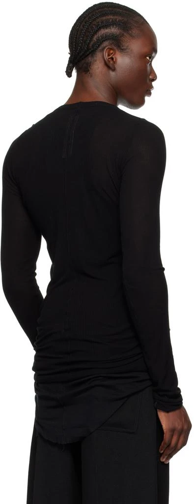 Rick Owens Black Porterville Rib Long Sleeve T-Shirt 3