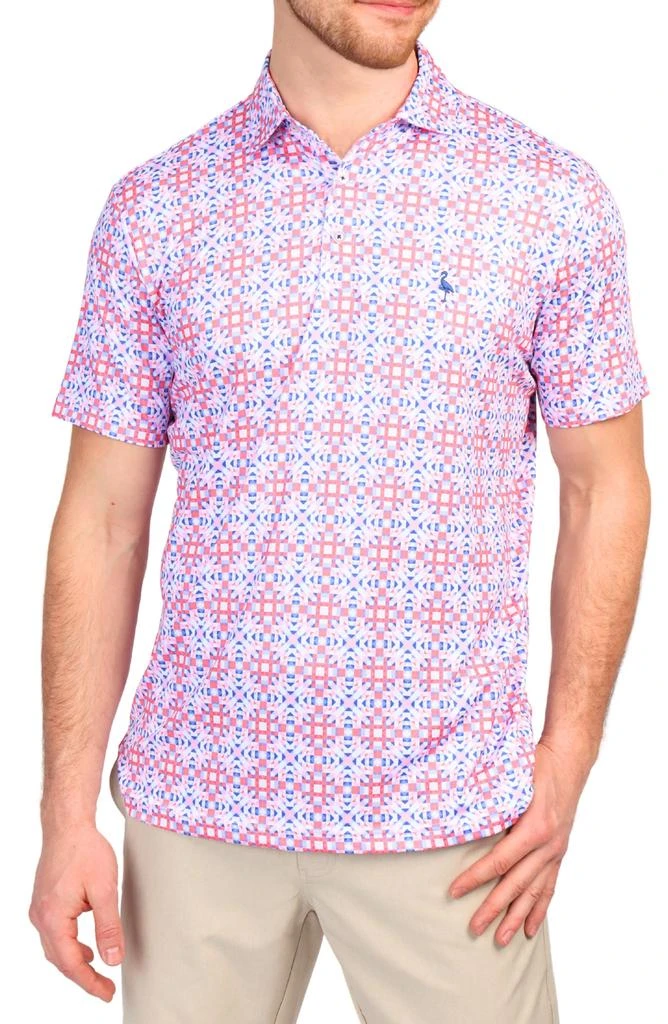 TailorByrd Kaleidoscope Print Performance Polo 1