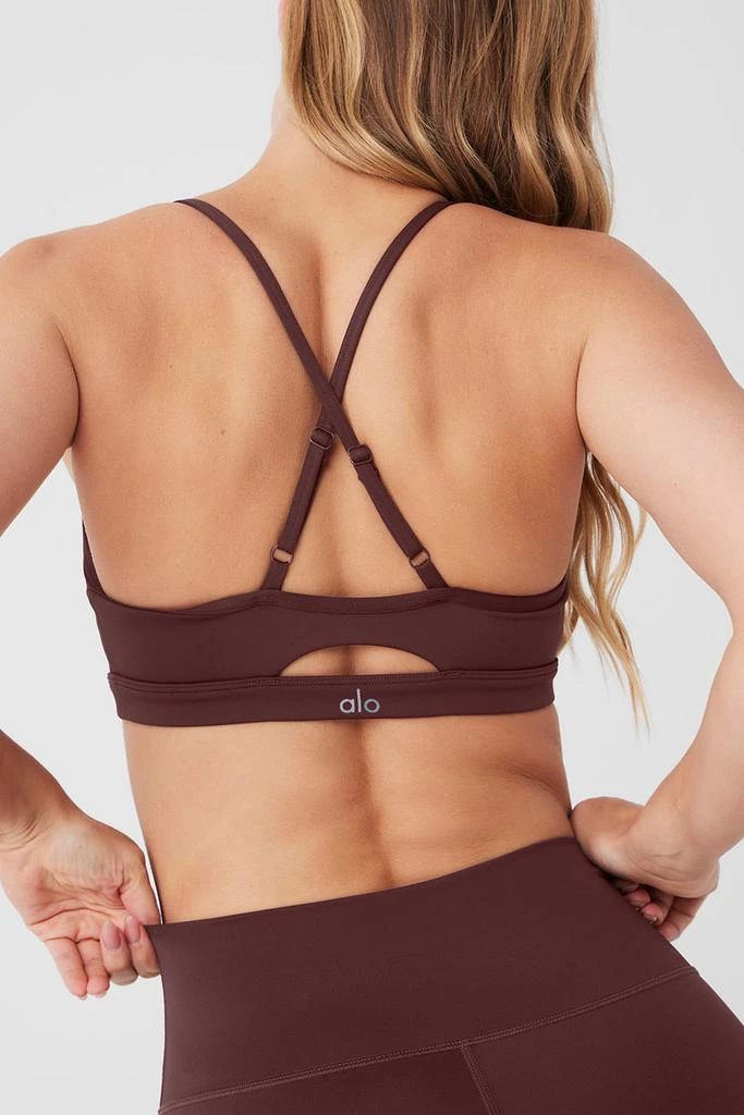 Alo Airlift Intrigue Bra - Cherry Cola 4
