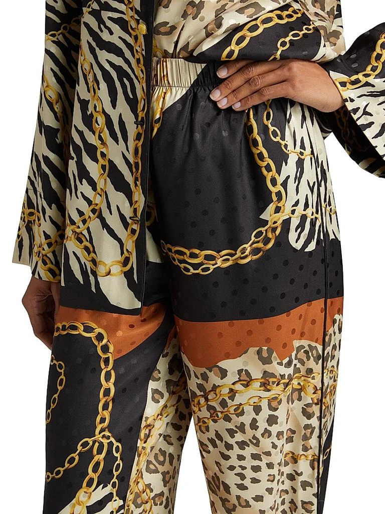 Ronny Kobo Dora Animal-Chain-Print Pants 6