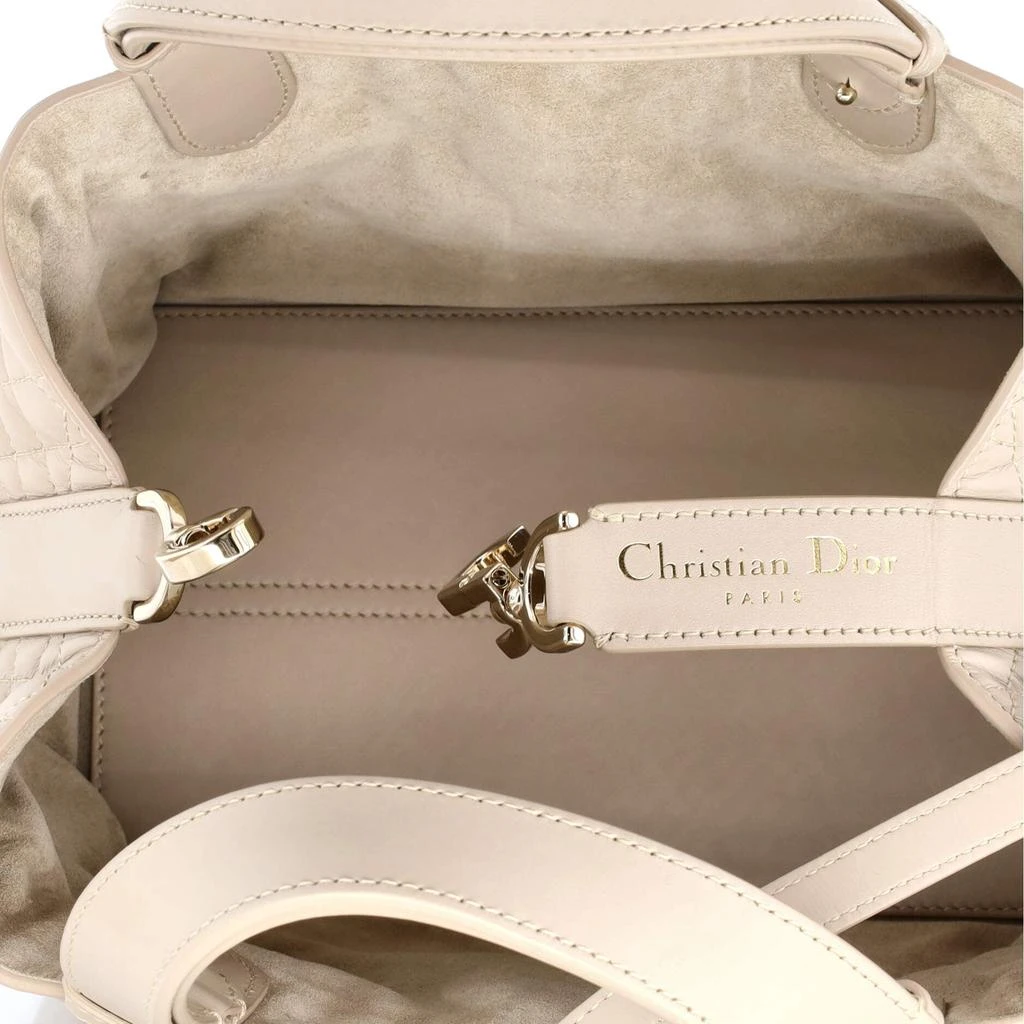 Dior Toujours Tote Bag Macrocannage Quilt Calfskin Small 6