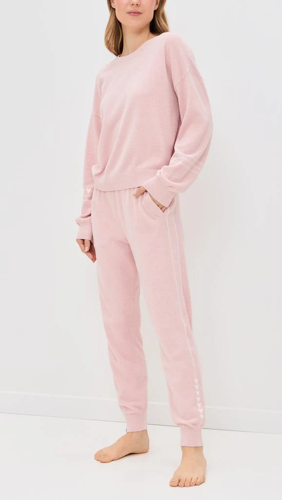 Barefoot Dreams Cozychic Ultra Lite Heartbeat Stripe Pants 4