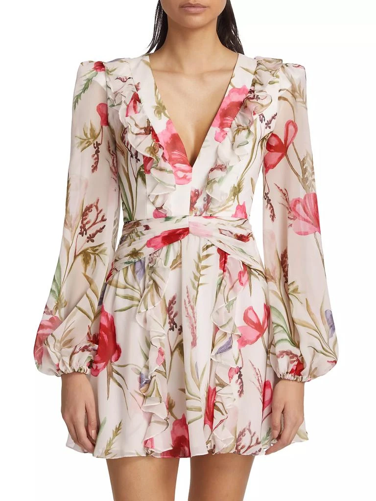 PatBO Viera Balloon-Sleeve Minidress 3