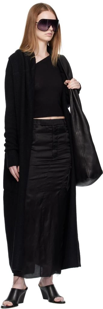 Rick Owens Black Concordians Long Cardigan 5