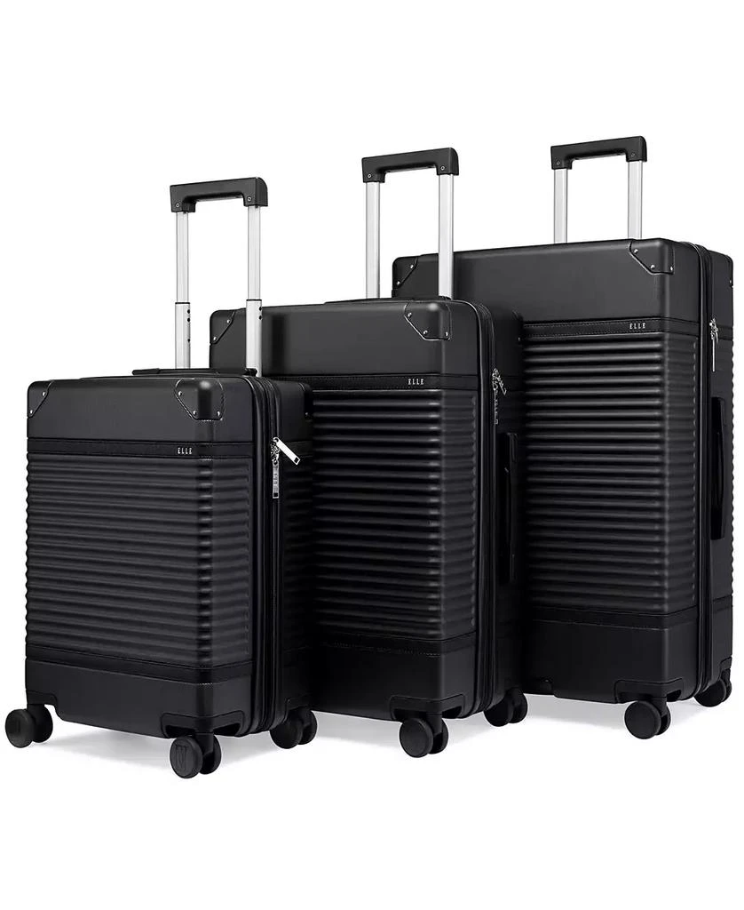 ELLE Belleville 3-Piece Expandable Retro Spinner Luggage Set 2