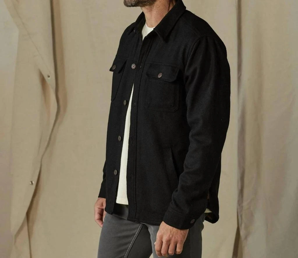 The Normal Brand Brightside Workwear Jacket In Black 3