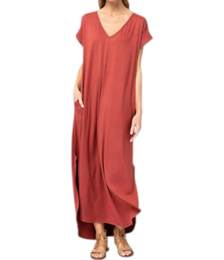 entro maxi dress with pockets Amazon.com: Entro Women's V Neck Short Sleeve Pocket Maxi Dress (1X, Marsala) : Clothing, Shoes & Jewelry