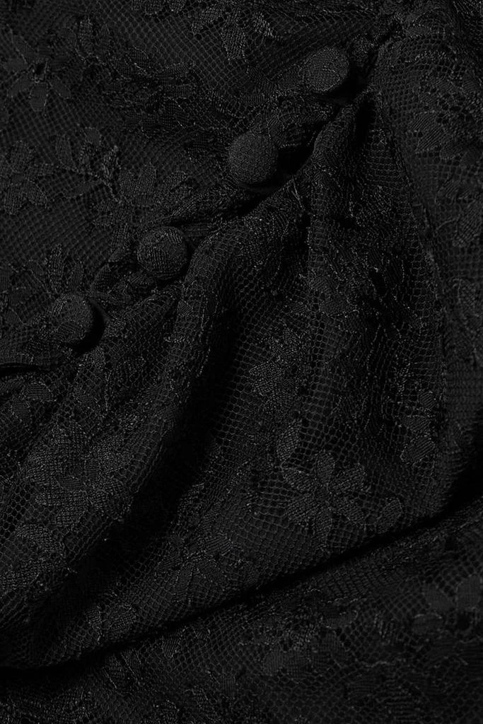 Alessandra Rich Open-back ruched lace maxi dress 4