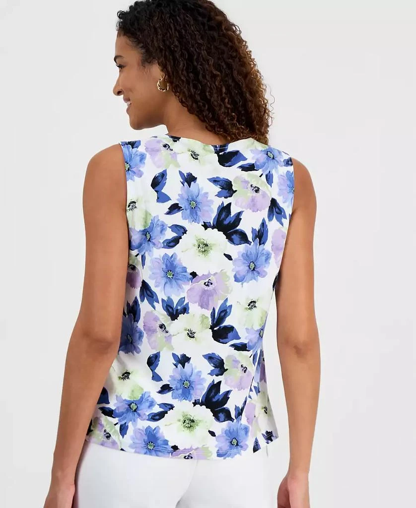 Kasper Women
s Sleeveless Shirred-Neck Shell 4