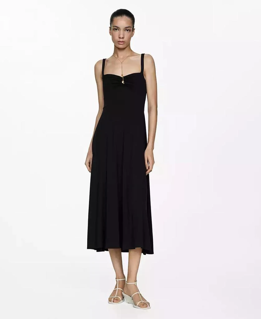 Mango Women's Strapless Flared Dress 1