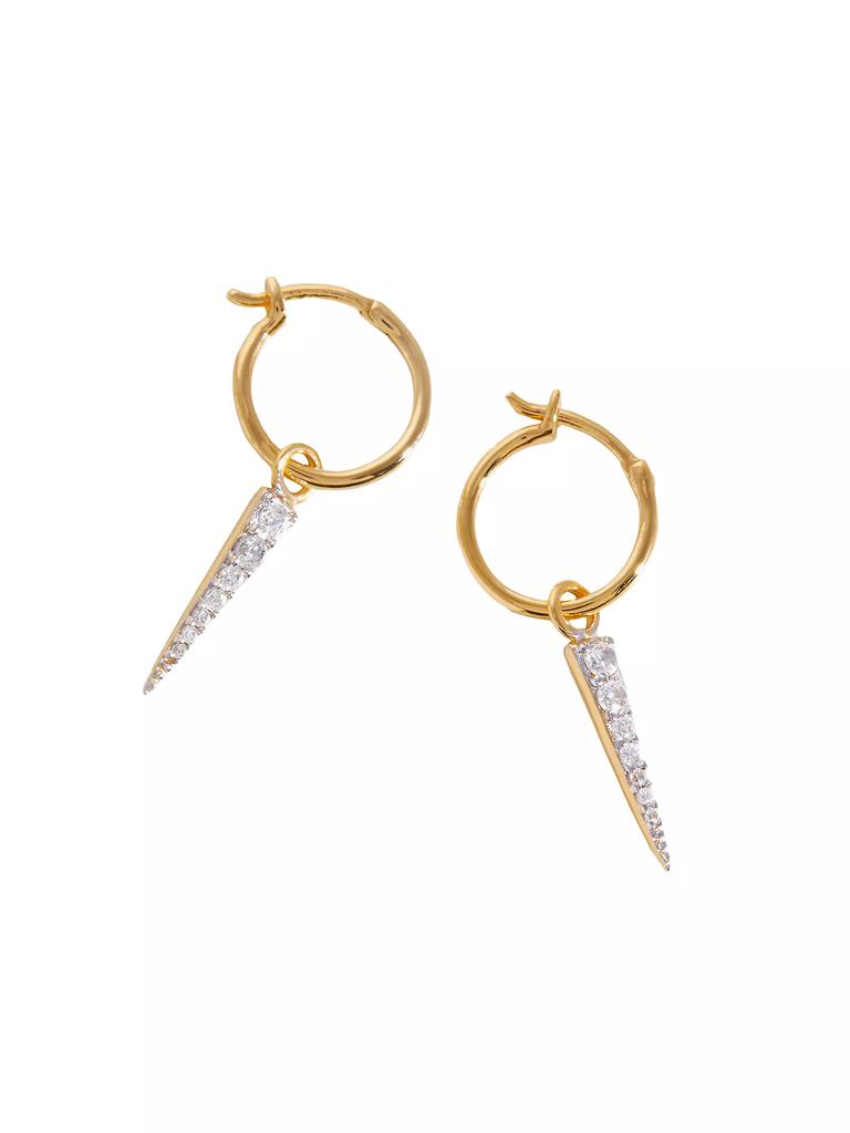 Missoma 18K Yellow Gold Vermeil & Cubic Zirconia Spike Drop Earrings